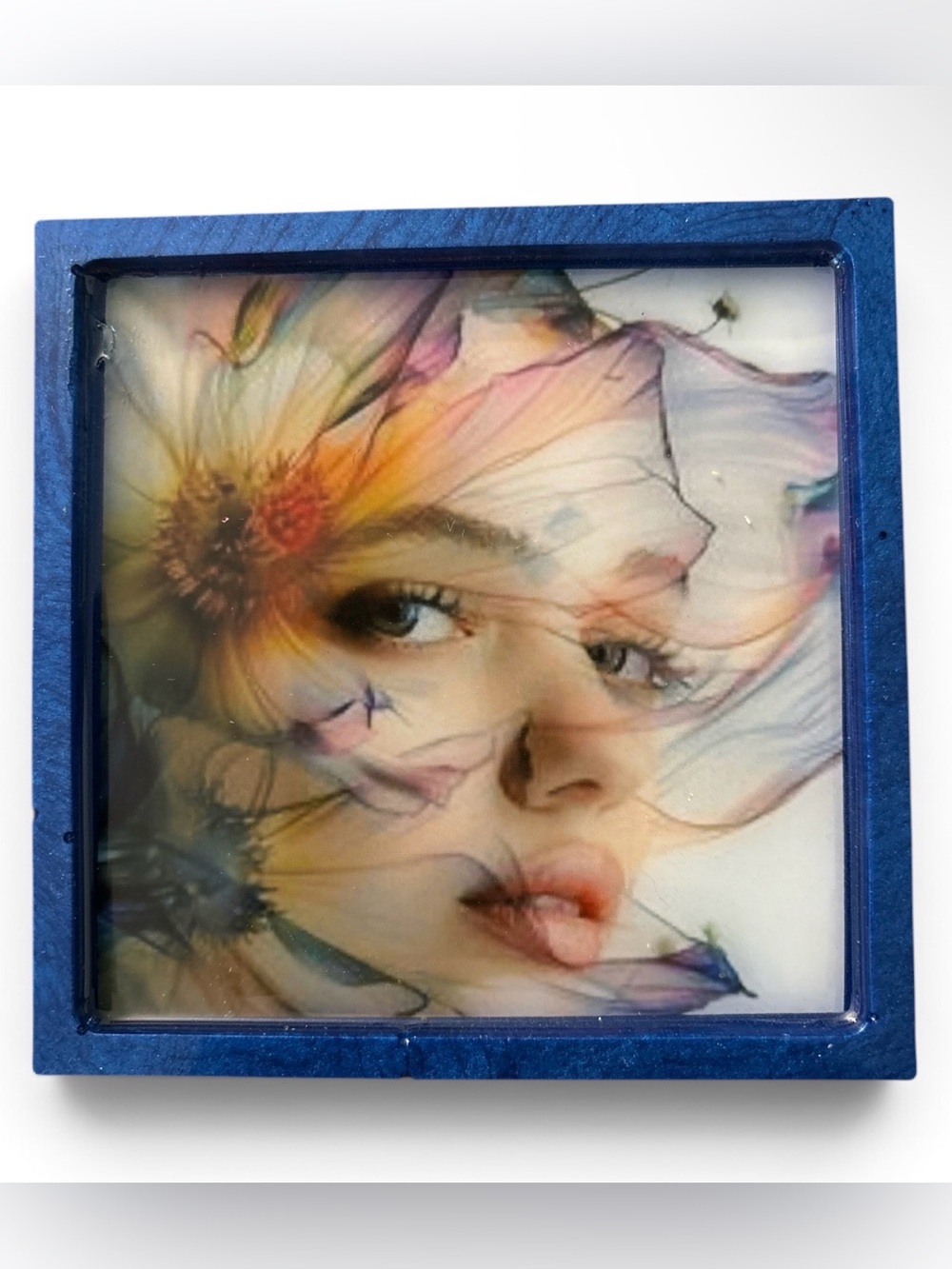 NORE’S NOVELTIES Perfectly Imperfect Single Handcrafted Square Coaster “ALLY”
